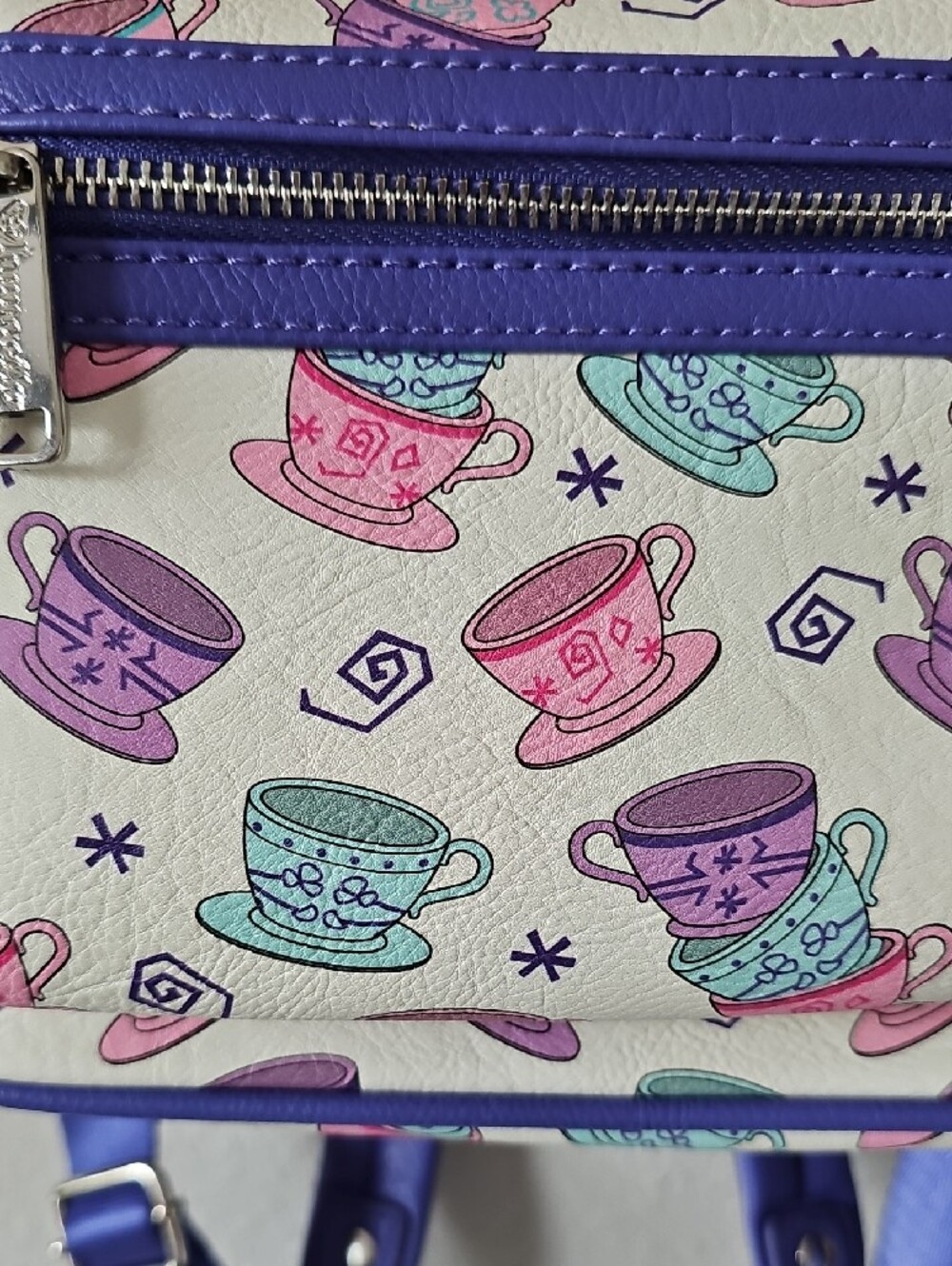 Disney Loungefly Mini Backpack Alice In Wonderland Mad Tea Party Rare - Picture 3 of 10